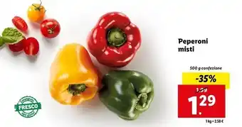 Lidl Peperoni misti offerta