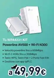 Unieuro Tp link tl-wpa4221 kit offerta