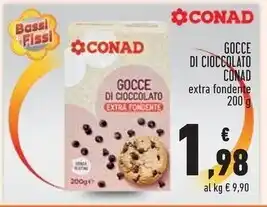 Conad Superstore Conad gocce di cioccolato offerta