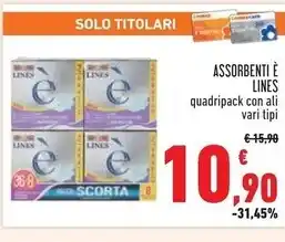 Conad Superstore Lines assorbenti e offerta