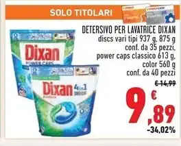 Conad Superstore Dixan detersivo per lavatice offerta
