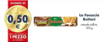 Esselunga La Focaccia Buitoni rotonda soffice, 375 g offerta