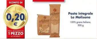Esselunga Pasta integrale La Molisana 100% grano Italiano, 500 g offerta
