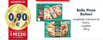 Bella Pinsa Buitoni margherita o due basi da farcire, surgelate, 300 g
