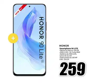 MediaWorld HONOR Smartphone 90 LITE offerta