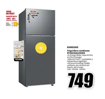 MediaWorld SAMSUNG Frigorifero combinato RT38CG6624S9ES offerta