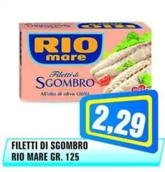 Punto Vigas FILETTI DI SGOMBRO RIO MARE GR. 125 offerta