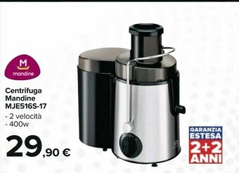 Carrefour Mandine Centrifuga MJE516S-17 offerta