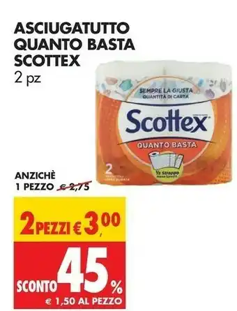 Tigros Scottex Rotoli di carta offerta
