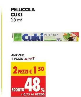 Tigros Cuki Pellicola Trasparente offerta