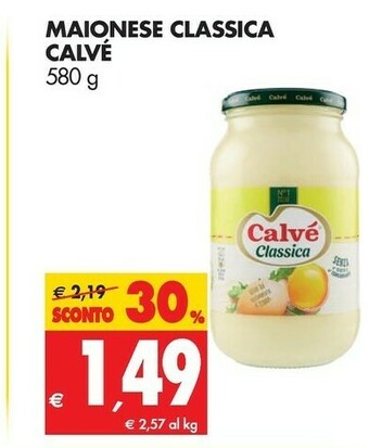 Tigros Calvè Maionese offerta