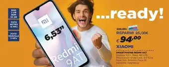 Coop TIM Xiaomi Redmi 9AT 16,6 Cm (6.53") 2 GB 32 GB Doppia SIM 4G Micro-USB Grigio Android 10.0 5000 MAh offerta
