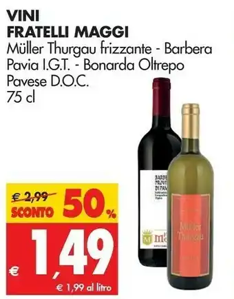 Tigros Muller Vino rosso offerta