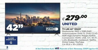 Coop United TV LED 42'' 155237 offerta