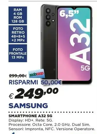 Coop Samsung Smartphone A32 5G offerta
