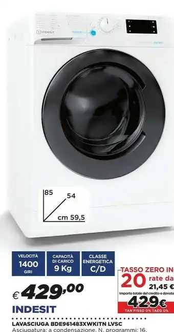 Indesit Lavasciuga BDE 961483 XWKITN LVSC