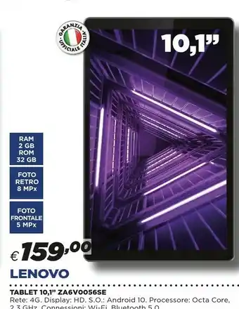Lenovo Tablet 10.1'' ZA6V0056SE