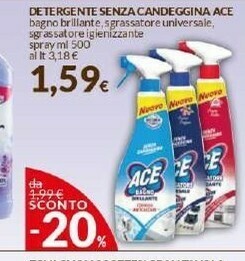 Doro Supermercati Ace Detergente Senza Candeggina offerta