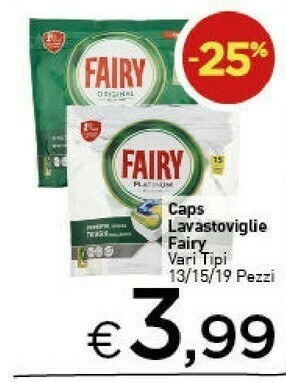 Crai Fairy Caps Lavastoviglie offerta