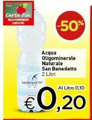 Crai San Benedetto San Benedetto - Acqua Oligominerale Naturale 2000 g(ml) offerta