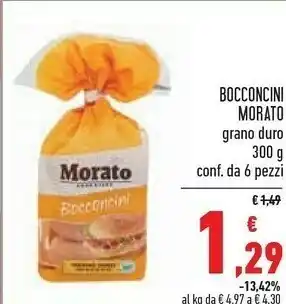 Conad Morato Bocconcini Di Grano Duro 300 G(ml) offerta