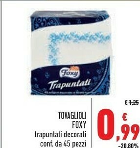 Conad Foxy Tovaglioli offerta