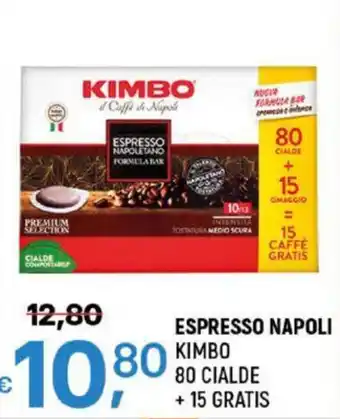 ESPRESSO NAPOLI KIMBO 80 CIALDE + 15 GRATIS