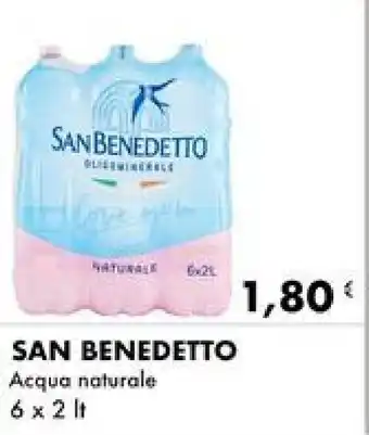 Iper Tosano SAN BENEDETTO Acqua naturale 6 x 2 lt offerta