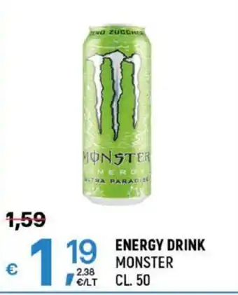 A&O ENERGY DRINK MONSTER CL. 50 offerta