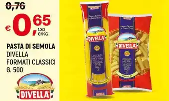 A&O PASTA DI SEMOLA DIVELLA FORMATI CLASSICI G. 500 offerta