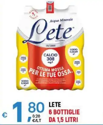 A&O LETE 6 BOTTIGLIE DA 1,5 LITRI offerta