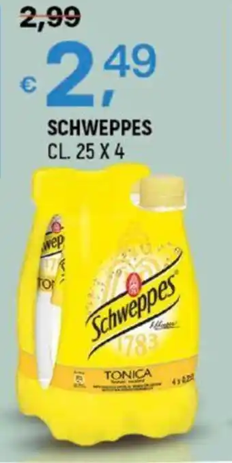 A&O SCHWEPPES CL. 25 X 4 offerta
