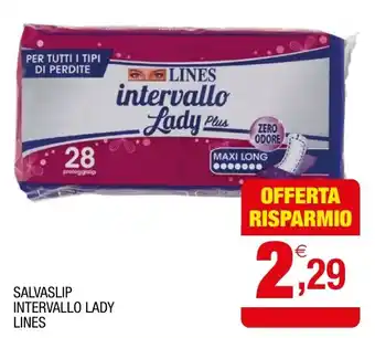 SALVASLIP INTERVALLO LADY LINES