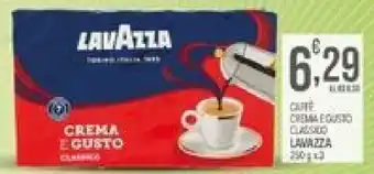 Iper Romagnolo CAFFE CREMA GUSTO CLASSICO LAVAZZA 250 g X 3 offerta