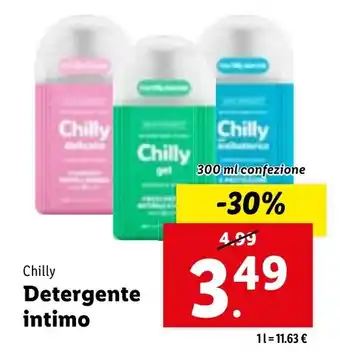 Lidl Chilly Detergente intimo 300 ml offerta