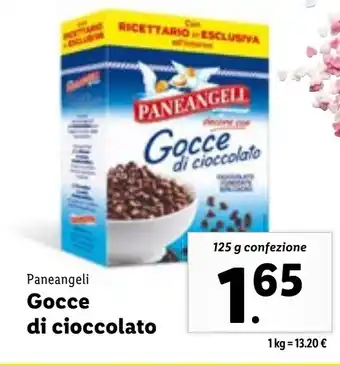 Lidl Paneangeli Gocce di cioccolato 125 g offerta