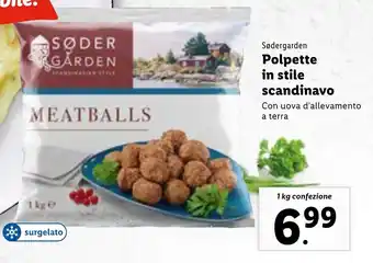 Lidl Sødergarden Polpette in stile scandinavo 1 kg offerta