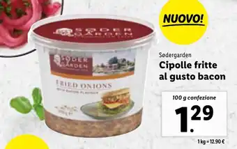Lidl Sødergarden Cipolle fritte al gusto bacon 100 g offerta