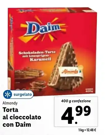 Lidl Almondy Torta al cioccolato con Daim 400 g offerta