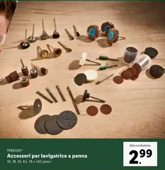 Lidl PARKSIDE Accessori per levigatrice a penna offerta