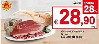 Iper La Grande Cavalier umberto boschi prosciutto di parma dop 24 mesi offerta