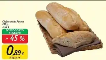 Carrefour Market Ciabatta alla patata offerta