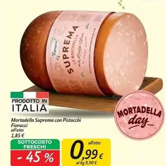 Carrefour Market Fiorucci mortadella suprema con pistacchi offerta