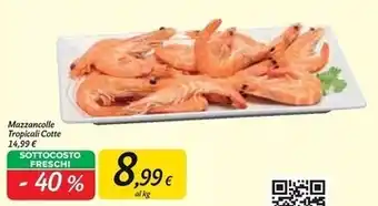 Carrefour Market Mazzancolle tropicali cotte offerta