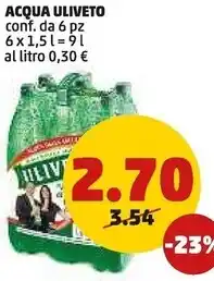 PENNY Uliveto acqua offerta