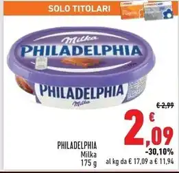 Conad Superstore Milka philadelphia offerta