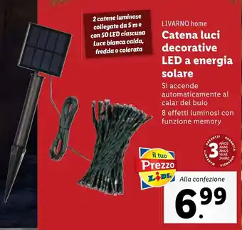 LIVARNO home Catena luci decorative LED a energia solare