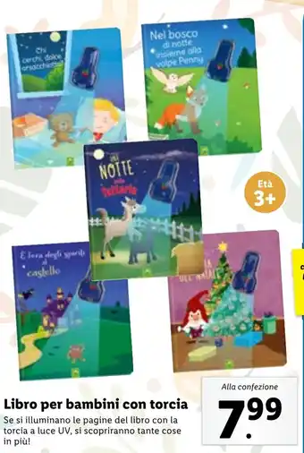 Lidl Libro per bambini con torcia offerta