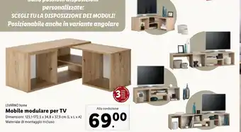 Lidl LIVARNO home Mobile modulare per TV offerta