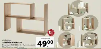 Lidl LIVARNO home Scaffale modulare offerta